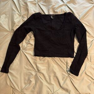 Forever 21 Black Lace Blouse